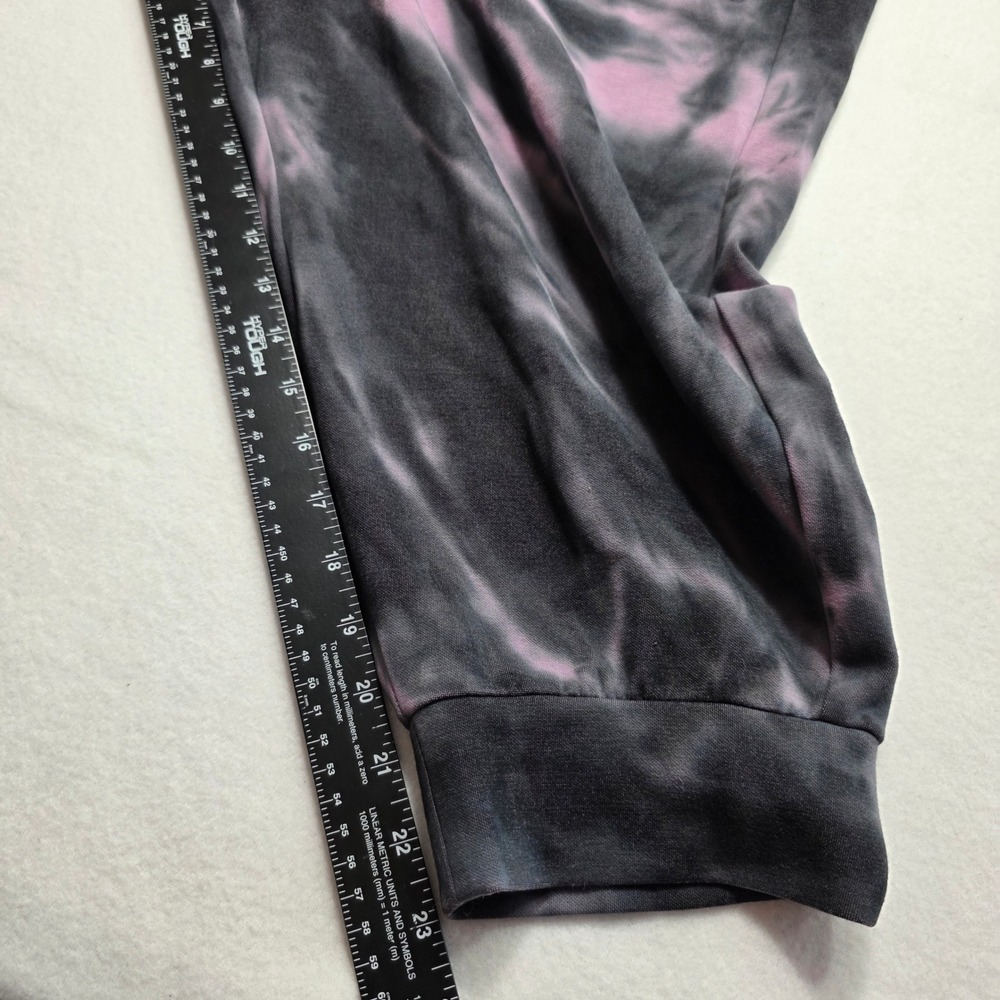 Torrid Purple Black Tie Dye Joggers Size 4 Plus Size Crop Sweatpants Pockets - Picture 5 of 12